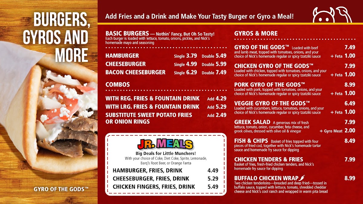 Nick's Jr Burgers & Gyros Menu - Image 5